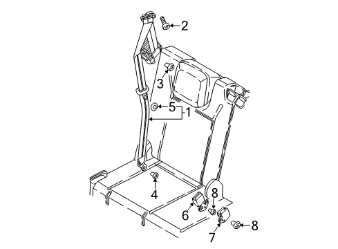 2020 Volkswagen Tiguan Seat Belt