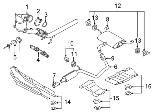 2024 Volkswagen GTI Exhaust Components
