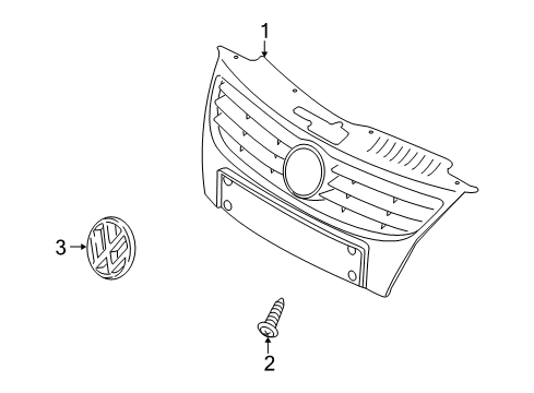 2007 Volkswagen Eos Grille & Components