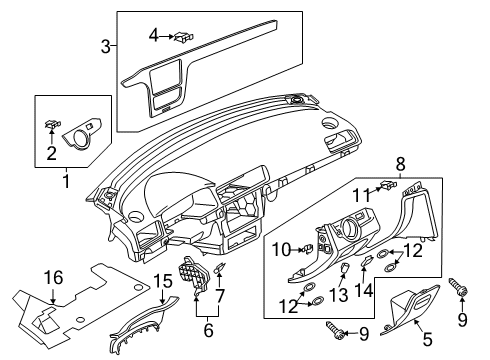 2021 Volkswagen Passat Cluster & Switches, Instrument Panel