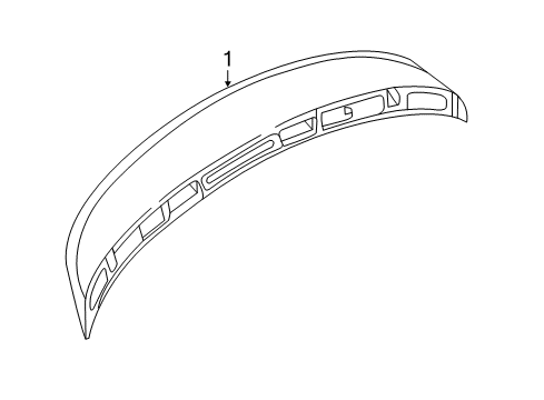 2016 Volkswagen Beetle Trunk Lid - Spoiler