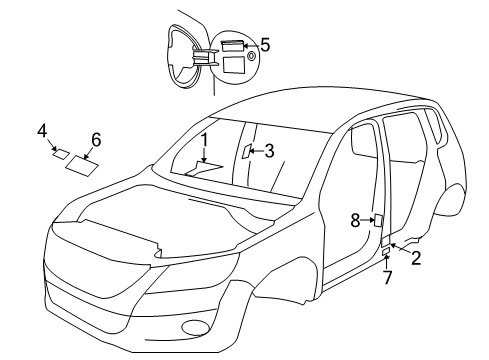 2016 Volkswagen Tiguan Information Labels