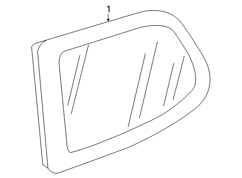 2006 Volkswagen Rabbit Quarter Panel - Glass & Hardware