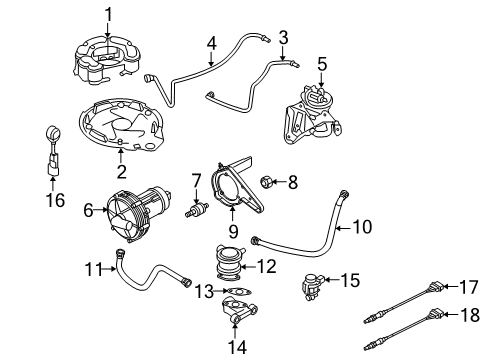 2009 Volkswagen Jetta Emission Components Diagram 4
