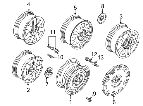 1999 Volkswagen Passat Wheels