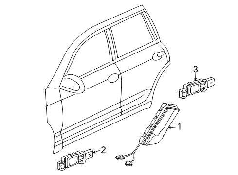 2009 Volkswagen Touareg Air Bag Components