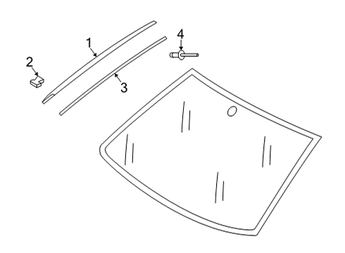 2024 Volkswagen GTI Exterior Trim - Windshield