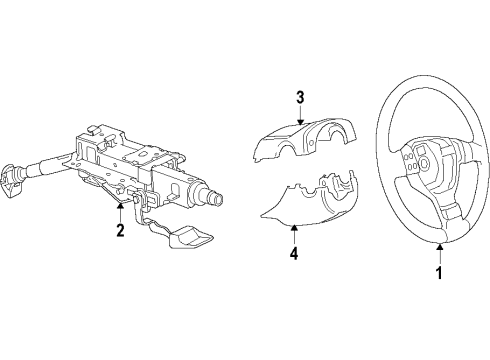 2017 Volkswagen Jetta Steering Column & Wheel, Steering Gear & Linkage
