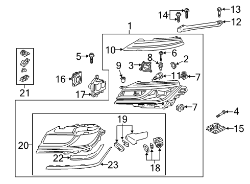 2023 Volkswagen Arteon Headlamp Components