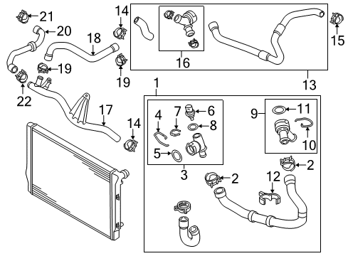 2021 Volkswagen GTI Hoses & Lines