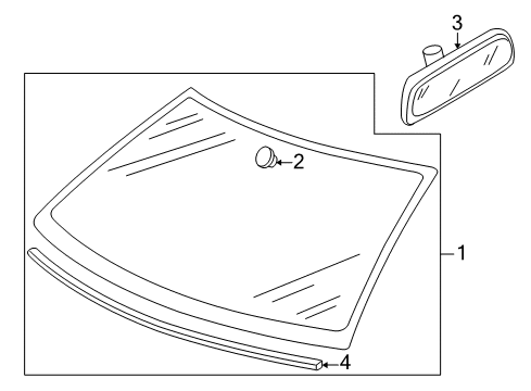 2013 Volkswagen Jetta Windshield Glass, Exterior Trim