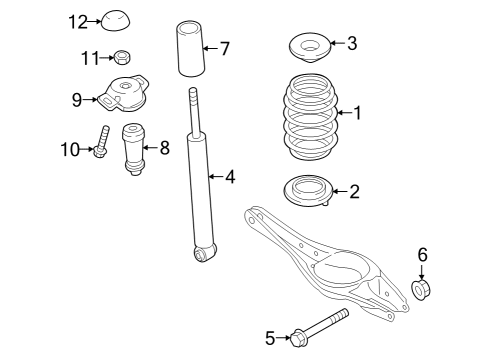 2022 Volkswagen Golf R Shocks & Components - Rear