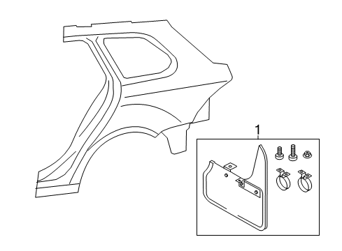2013 Volkswagen Jetta Exterior Trim - Quarter Panel
