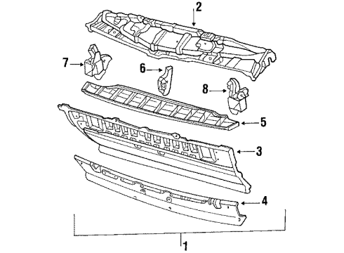 1985 Volkswagen Scirocco Inner Structure - Front Structural