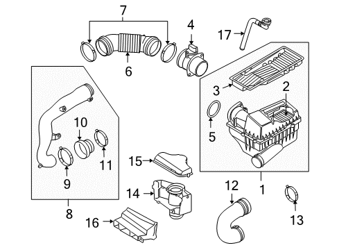 2005 Volkswagen Jetta Connector Pipe Diagram for 1K0-129-684-B