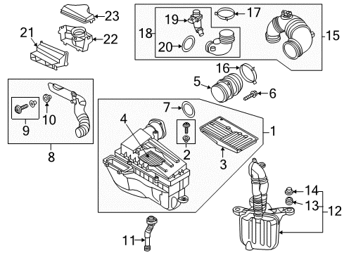 2015 Volkswagen Passat Hose Assembly Diagram for 1K0-129-654-BJ