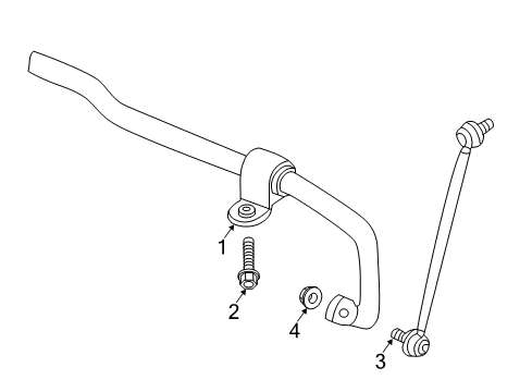 2018 Volkswagen Beetle Stabilizer Bar & Components - Front
