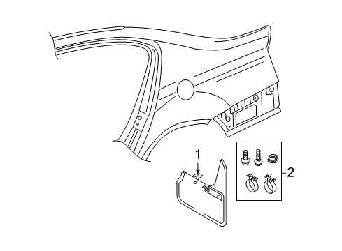 2008 Volkswagen Passat Exterior Trim - Quarter Panel
