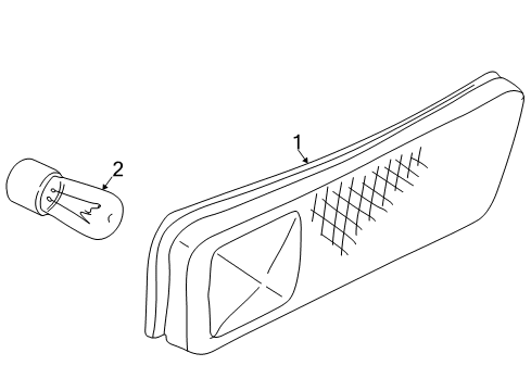 1999 Volkswagen Cabrio Side Marker Lamps