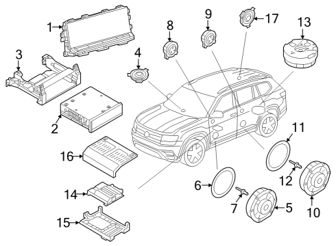 2024 Volkswagen Atlas Sound System