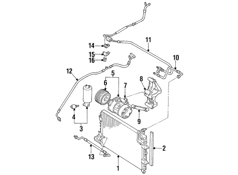 1998 Volkswagen Golf Mount Bracket Diagram for 028-903-139-T