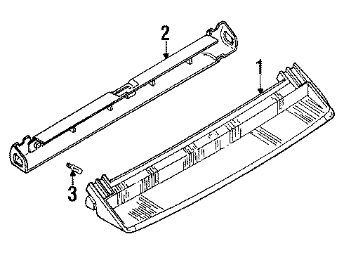 1995 Volkswagen Passat High Mount Lamps Diagram 1