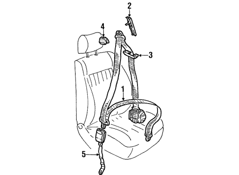 1995 Volkswagen Passat Seat Belt