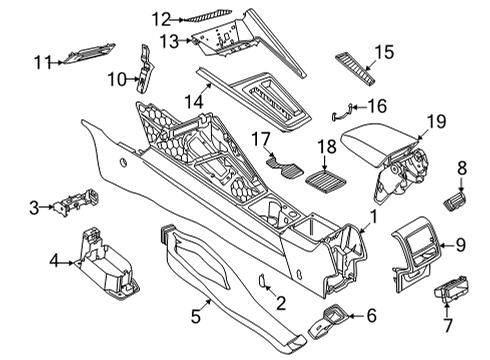 2024 Volkswagen GTI Center Console