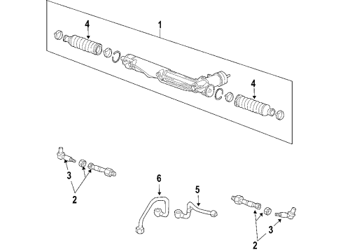 2005 Volkswagen Phaeton P/S Pump & Hoses, Steering Gear & Linkage