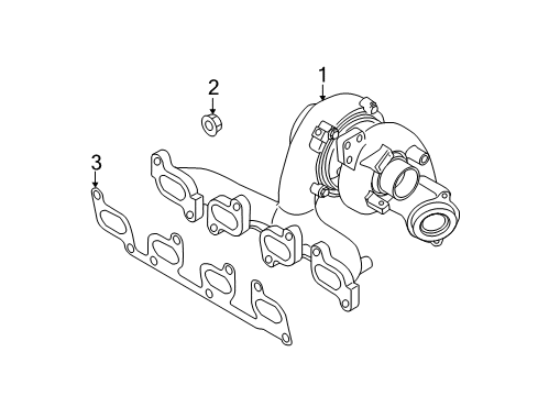 2013 Volkswagen Passat Exhaust Manifold