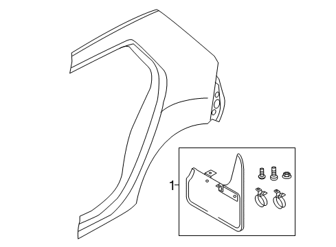 2021 Volkswagen GTI Exterior Trim - Quarter Panel