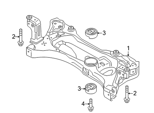 2021 Volkswagen GTI Suspension Mounting - Front