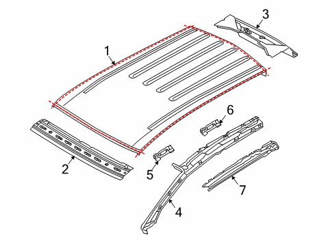 2009 Volkswagen Touareg Roof & Components