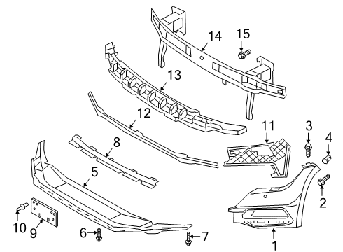 2020 Volkswagen Arteon Front Bumper