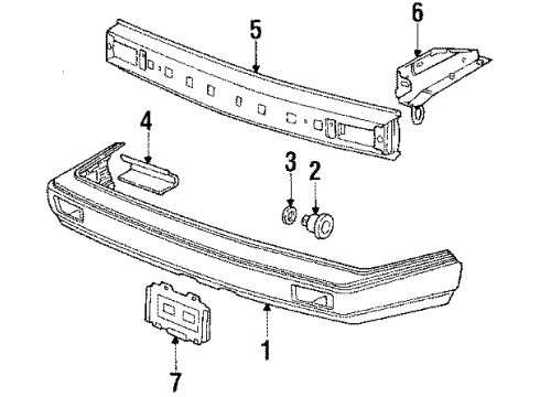 1987 Volkswagen Jetta Front Bumper