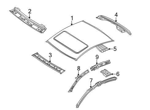 2009 Volkswagen CC Roof & Components