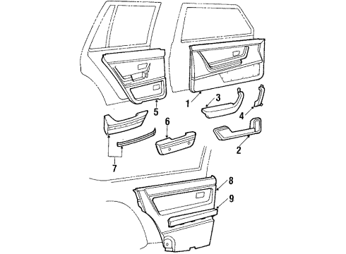 1987 Volkswagen Quantum Interior Trim