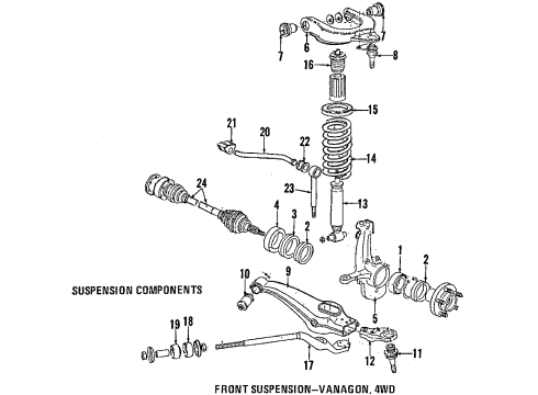 1990 Volkswagen Vanagon Radius Arm Diagram for 251-407-067-C