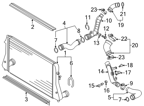 2013 Volkswagen Jetta Intercooler, Cooling Diagram 2