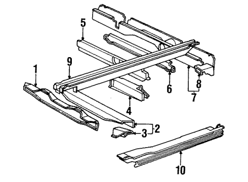 1984 Volkswagen Vanagon Body Side Panels - Under Body