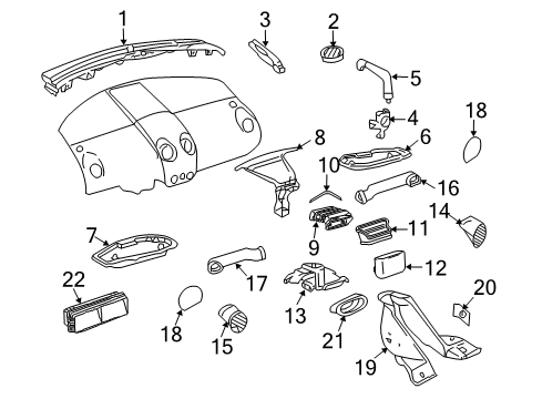 2005 Volkswagen Beetle Ducts