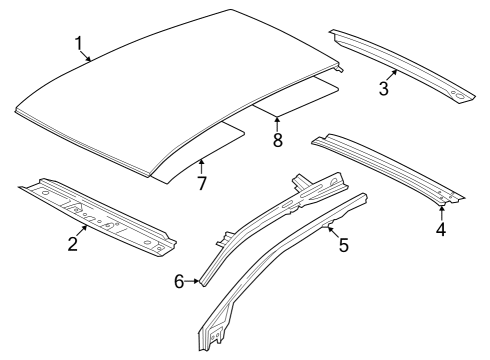 2023 Volkswagen Golf R Roof & Components