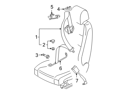 2016 Volkswagen Eos Seat Belt