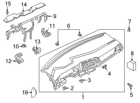 2022 Volkswagen Jetta Cluster & Switches, Instrument Panel