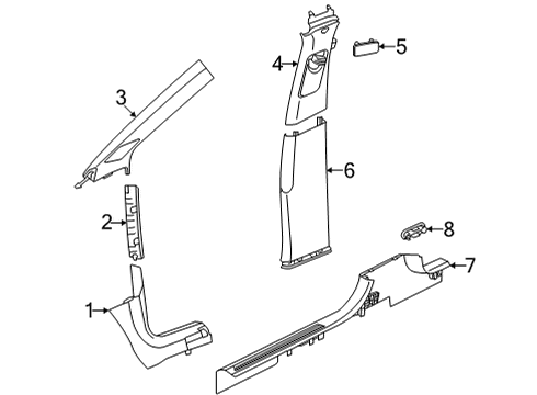 2023 Volkswagen ID.4 Interior Trim - Pillars