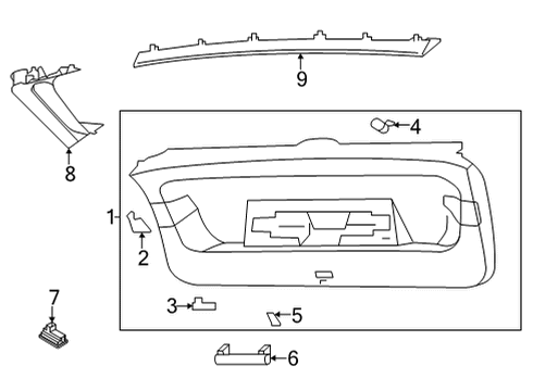 2023 Volkswagen ID.4 Interior Trim - Lift Gate