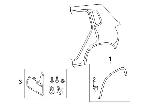 2020 Volkswagen Tiguan Exterior Trim - Quarter Panel