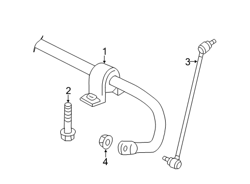 2016 Volkswagen Beetle Stabilizer Bar & Components - Front