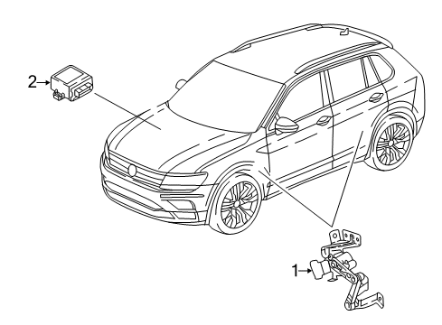 2022 Volkswagen Tiguan Electrical Components Diagram 1