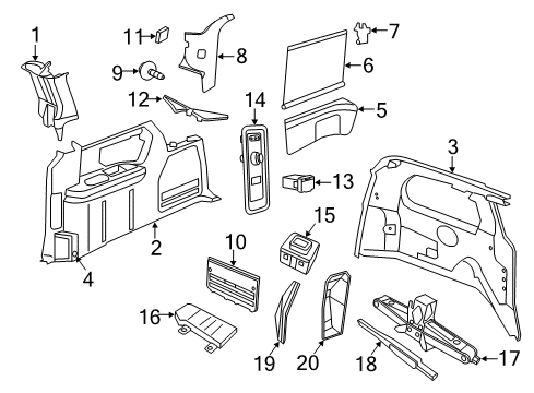 2012 Volkswagen Routan Interior Trim - Side Panel